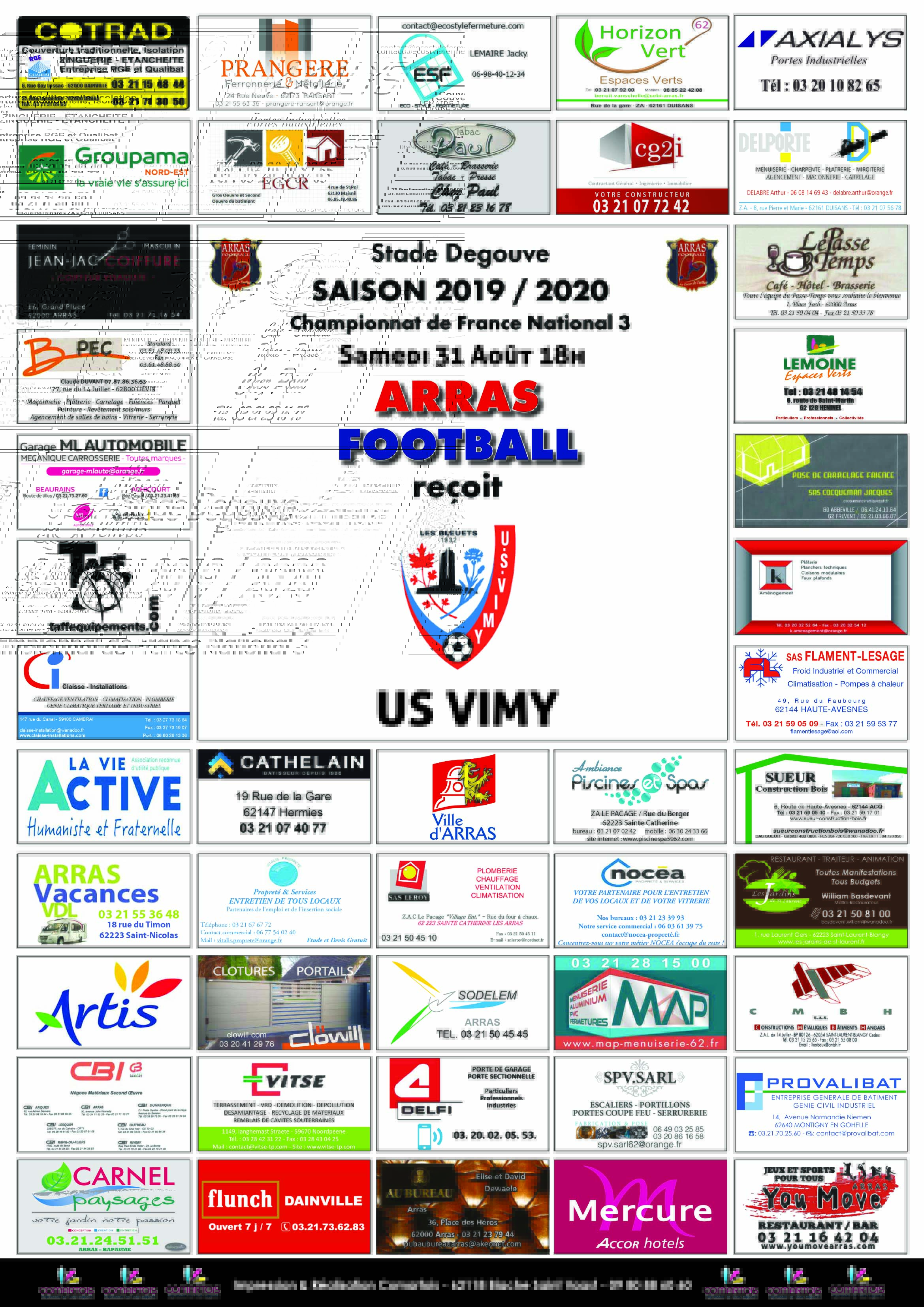 2 Affiches Vimy 31Aout A3